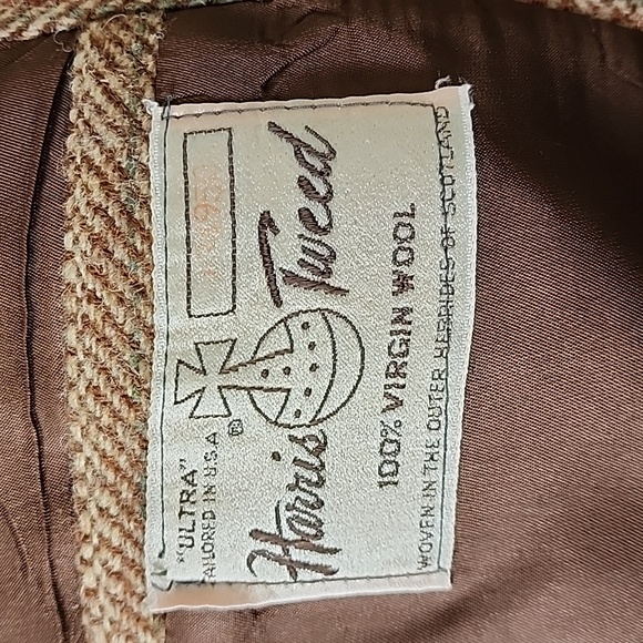 Harris Tweed Men's Brown  Blazer 100 % Virgin  Wool Strawbridge Clothier - Picture 7 of 8